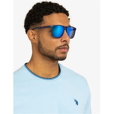 MEN'S POLARIZED SPORT RECTANGULAR SUNGLASSES