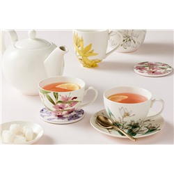 Пара чайная, 1 перс, 2 пр, 240 мл, фарфор P, белая, Белая орхидея, Royal Botanic Gardens, 62613