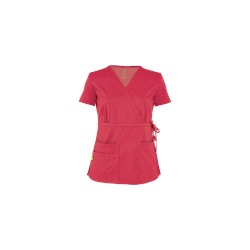 Vivi by Peaches Mia Mock Wrap Scrub Top