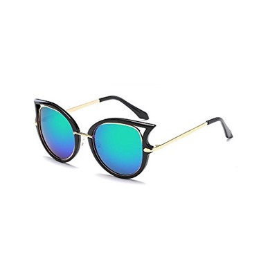 Women's Fashion Flash Mirror Vintage Cat Eye Sunglasses