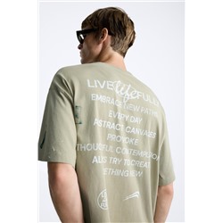 CAMISETA SALPICADURA TEXTOS