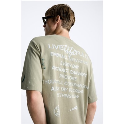 CAMISETA SALPICADURA TEXTOS