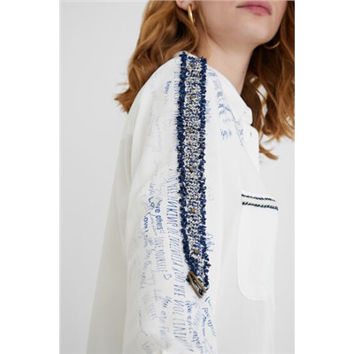 Camisa cenefas mensajes
