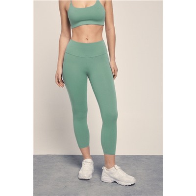 Leggings crop verde
