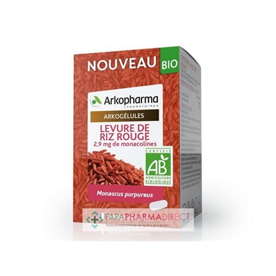 Arkopharma ArkoGélules - Levure de Riz Rouge BIO 120 Comprimés