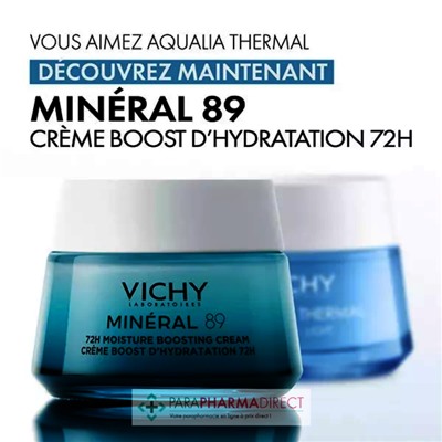 Vichy Minéral 89 Crème Boost Hydratation Texture Riche 50ml
