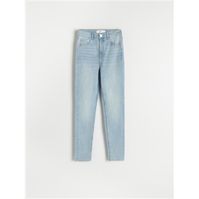 Slim-Jeans mit hoher Leibhöhe