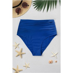 Lacivert Yüksek Bel Korseli Büzgü Detaylı Toparlayıcı Büyük Beden Bikini Altı TBBSS23CR00001