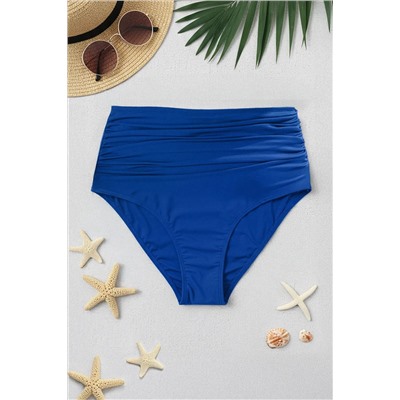 Lacivert Yüksek Bel Korseli Büzgü Detaylı Toparlayıcı Büyük Beden Bikini Altı TBBSS23CR00001