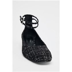 FABRIC HIGH-HEEL SHOES