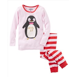 2-Piece Penguin Snug Fit Cotton PJs