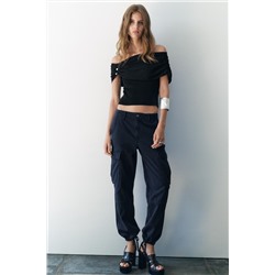 ZW COLLECTION SLIM FIT CARGO TROUSERS