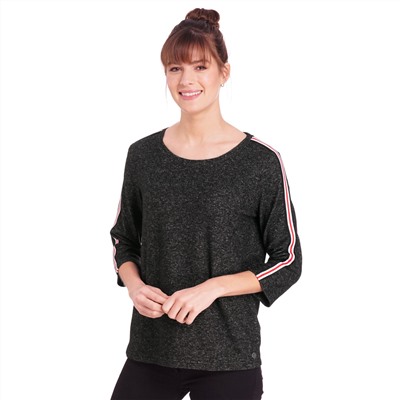 Damen Shirt mit Galonstreifen