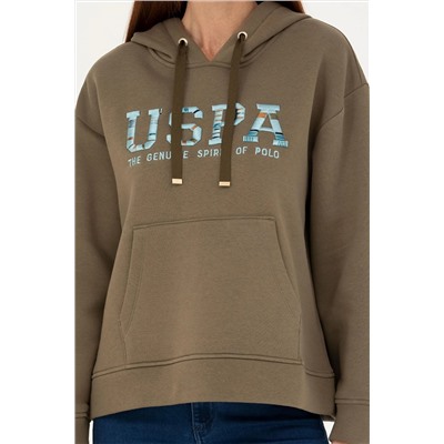 Kadın Haki Sweatshirt