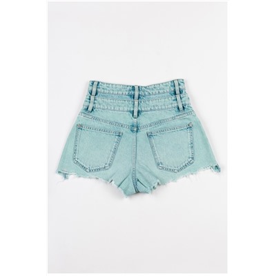 Short de tiro alto Azul verdoso claro