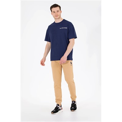 Erkek Lacivert Oversize Bisiklet Yaka Tişört