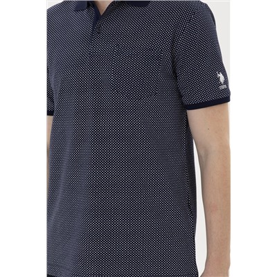 Erkek Regular Fit Polo Yaka Lacivert Tişört
