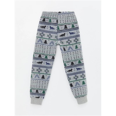 LC Waikiki Bisiklet Yaka Yılbaşı Temalı Uzun Kollu Polar Erkek Çocuk Pijama Takımı, LCW Kids                                            
                                            Bisiklet Yaka Yılbaşı Temalı Uzun Kollu Polar Erkek Çocuk Pijama Takımı