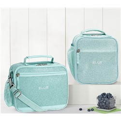 Mackenzie Aqua Glitter Lunch Boxes
