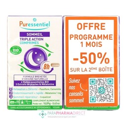 Puressentiel Sommeil Triple Action BIO 2x15 comprimésLot  × 2