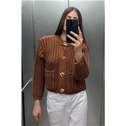 CHUNKY-KNIT CARDIGAN