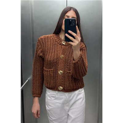 CHUNKY-KNIT CARDIGAN