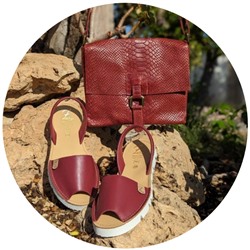 AB.Zapatos · 3202 · Granate+PELLE 17-06/2  SERPIENTE burdeos АКЦИЯ