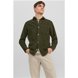Camisa de terciopelo Caqui