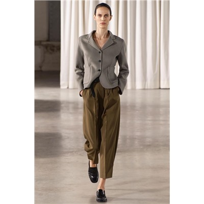 ZW COLLECTION DOUBLE-FACED FITTED BLAZER