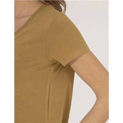 Yeşil Comfort Fit Basic Tişört