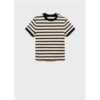 Camiseta contraste botones