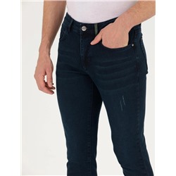Koyu Lacivert Slim Fit Jean Pantolon