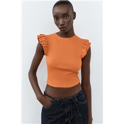 RUFFLED T-SHIRT