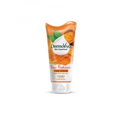 DABUR  Dermoviva Skin Superfood Turmeric True Radiance Face Scrub Скраб для кожи лица для удаления черных точек 150г