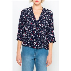 Camisa Azul oscuro y blanco