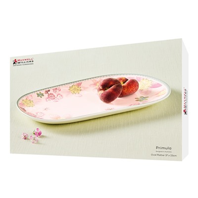 Блюдо, 32х17,5 см, фарфор P, овальное, розовое, Примула, Primula, 63000