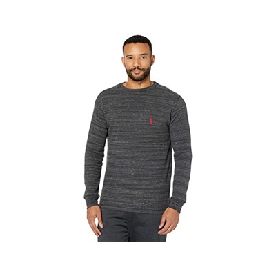 U.S. POLO ASSN. Long Sleeve Space Dye Crew