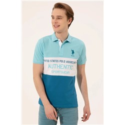 Erkek Turkuaz Polo Yaka Tişört