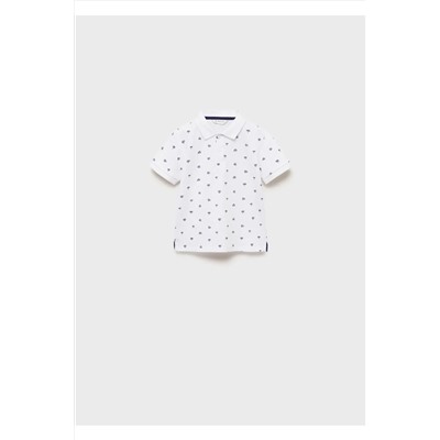 MANGO Baby, Desenli pamuklu polo gömlek