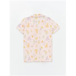 LC Waikiki Gömlek Yaka Desenli Kısa Kollu Kadın Pijama Takım, LCW DREAM                                            
                                            Gömlek Yaka Desenli Kısa Kollu Kadın Pijama Takım