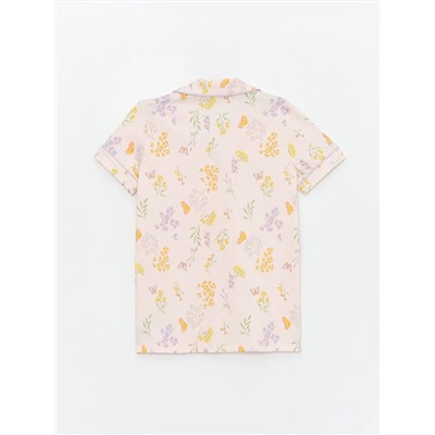 LC Waikiki Gömlek Yaka Desenli Kısa Kollu Kadın Pijama Takım, LCW DREAM                                            
                                            Gömlek Yaka Desenli Kısa Kollu Kadın Pijama Takım