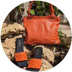 Ab.Zapatos 3420 MANDARINA+PELLE 18-07 Naranja АКЦИЯ