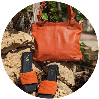 Ab.Zapatos 3420 MANDARINA+PELLE 18-07 Naranja АКЦИЯ