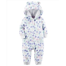 Hooded Fleece Jumpsuit