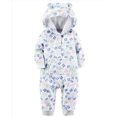 Hooded Fleece Jumpsuit