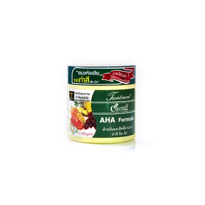 Маска для окрашенных и кудрявых волос c фруктовыми кислотами 250 мл. CARING AHA Formula