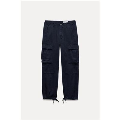 ZW COLLECTION SLIM FIT CARGO TROUSERS