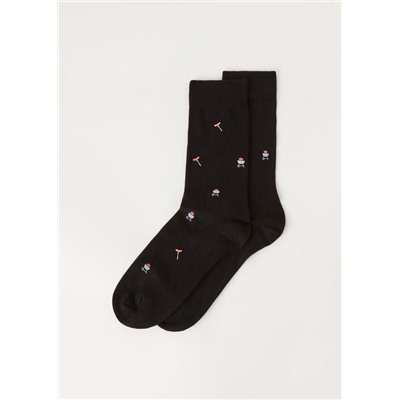 Kurze Herrensocken mit Allover-Muster