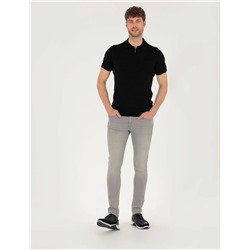 Siyah Slim Fit Kazak