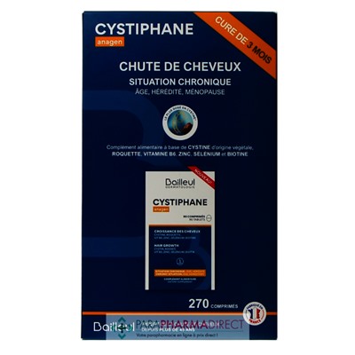 Bailleul Cystiphane Anagen - Croissance des Cheveux - LOT de 3x90 ComprimésLot  × 3